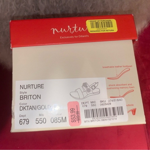 Nurture Briton Style Rhinestone Slingback Sandals - Picture 5 of 7